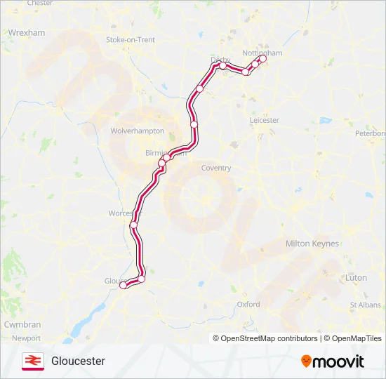 CROSSCOUNTRY Train Line Map