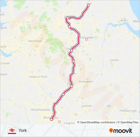 CROSSCOUNTRY Train Line Map