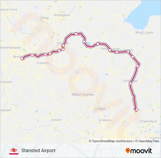 CROSSCOUNTRY Train Line Map