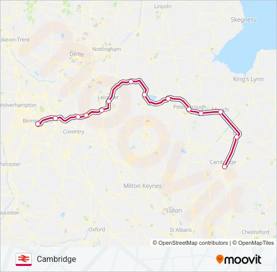 CROSSCOUNTRY Train Line Map