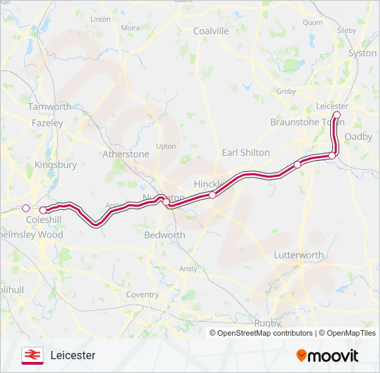 CROSSCOUNTRY Train Line Map