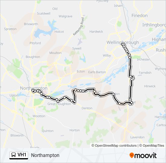 VH1 bus Line Map