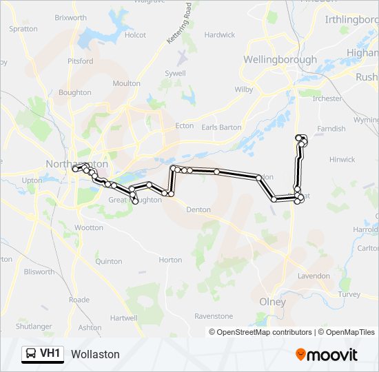 VH1 bus Line Map