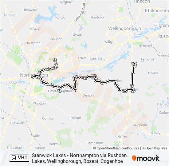 VH1 Bus Line Map