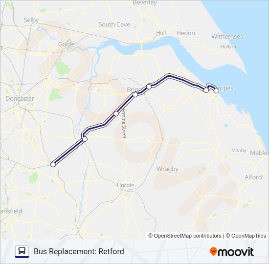 NORTHERN Bus Line Map