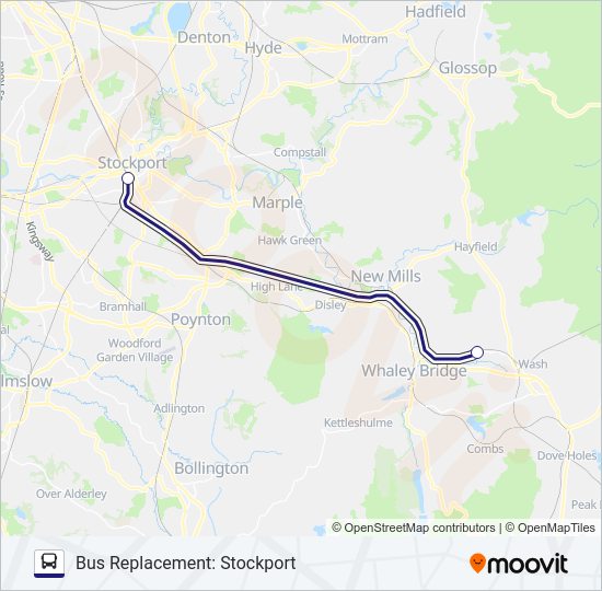 NORTHERN Bus Line Map