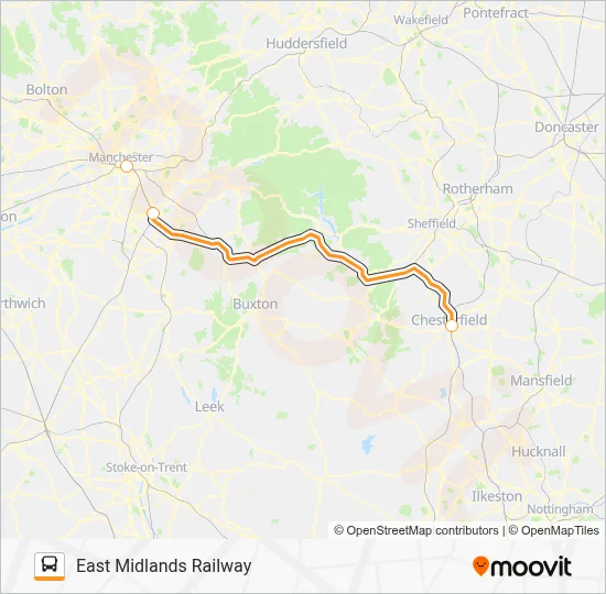 EAST MIDLANDS RAILWAY Route: Schedules, Stops & Maps - Bus Replacement ...
