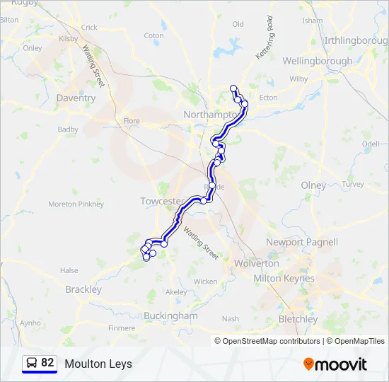82 Bus Line Map