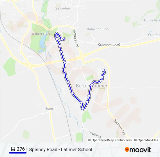 276 Bus Line Map