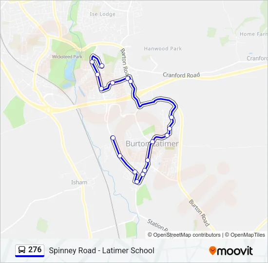 276 Bus Line Map