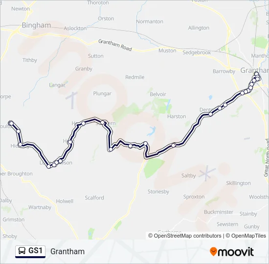 GS1 Bus Line Map