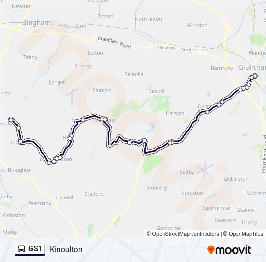 GS1 Bus Line Map