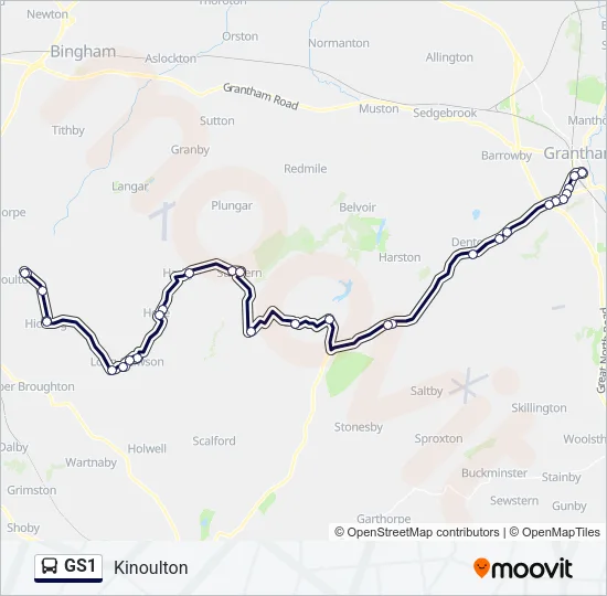 GS1 Bus Line Map