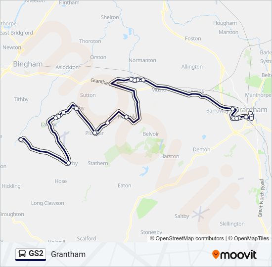 GS2 Bus Line Map