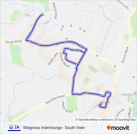2a Route Schedules, Stops & Maps Skegness (Updated)