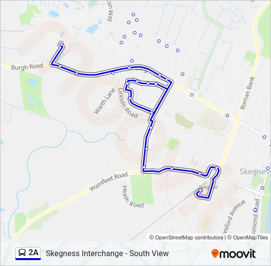 2A Bus Line Map