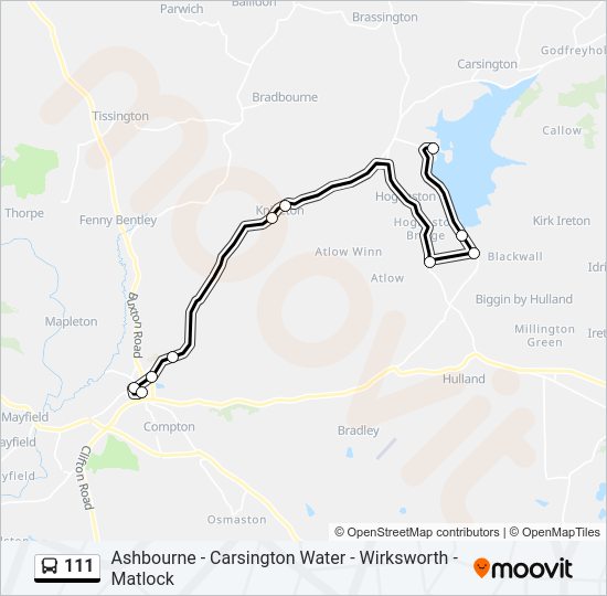 111  Line Map