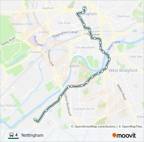 4 bus Line Map