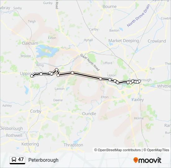 47 Bus Line Map