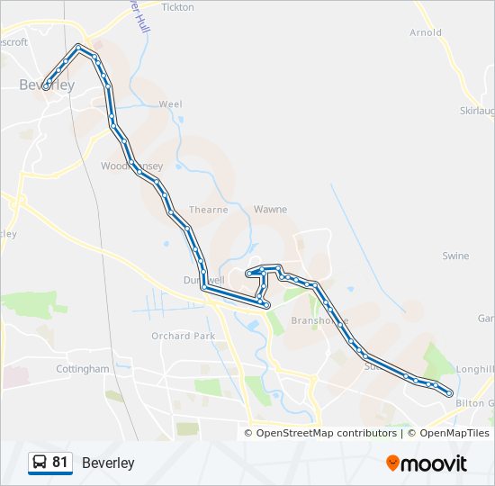 Bus 81 Route Map 81 Route: Schedules, Stops & Maps - Beverley (Updated)