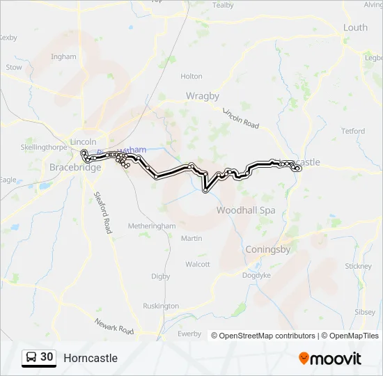 30 Bus Line Map