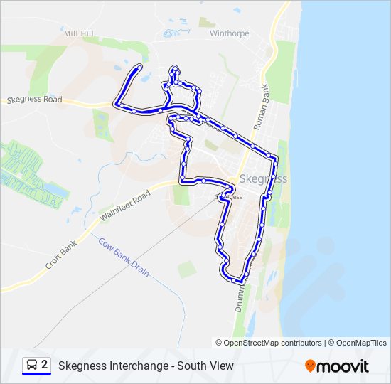 2 bus Line Map