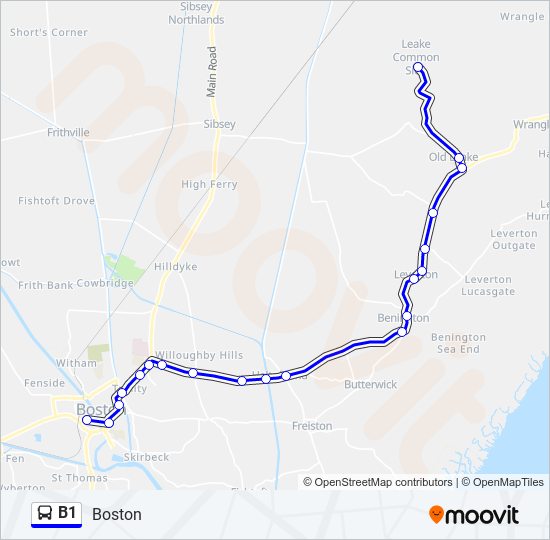 B1 Bus Route Map B1 Route: Schedules, Stops & Maps - Boston (Updated)