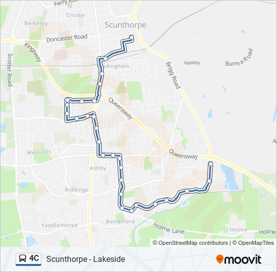 4C bus Line Map