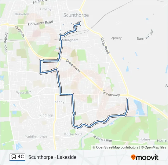 4C Bus Line Map