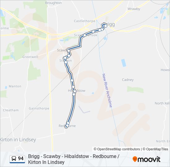 94 Bus Line Map