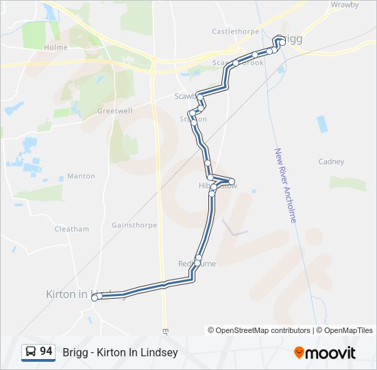 94 Bus Line Map