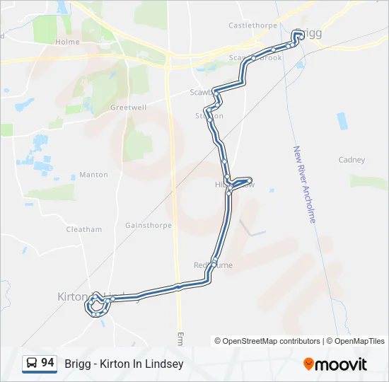 94 Bus Line Map