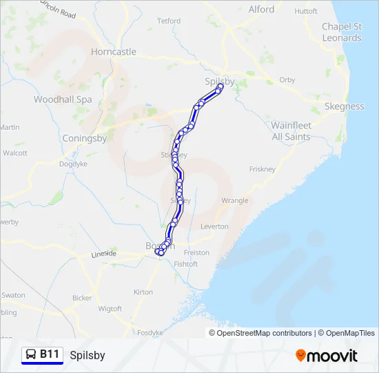 B11 Bus Line Map