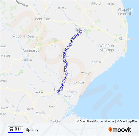 B11 Bus Line Map