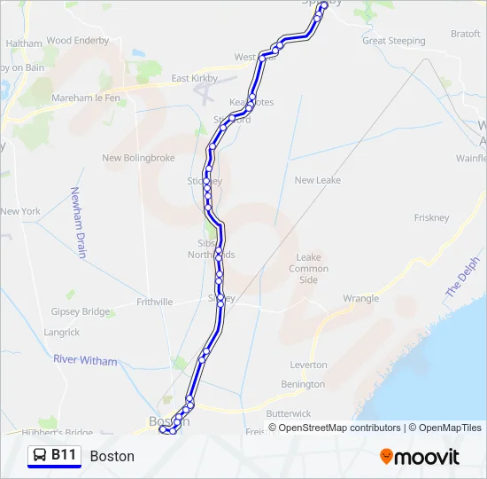 B11 Bus Line Map
