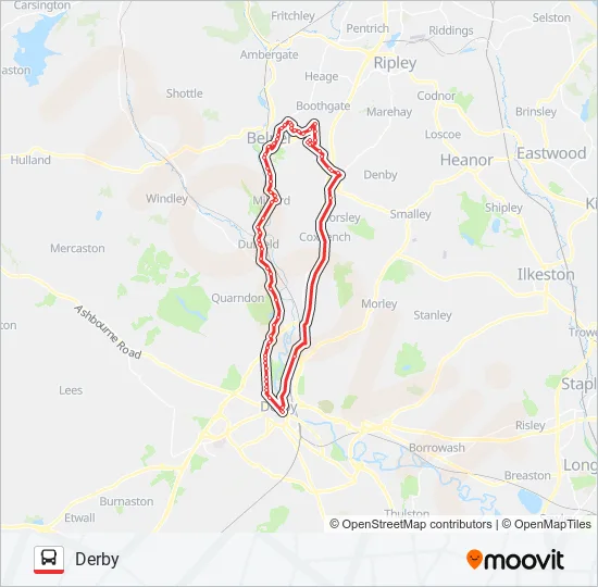 6N|SIXES Bus Line Map