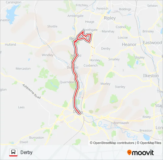 6X|SIXES Bus Line Map