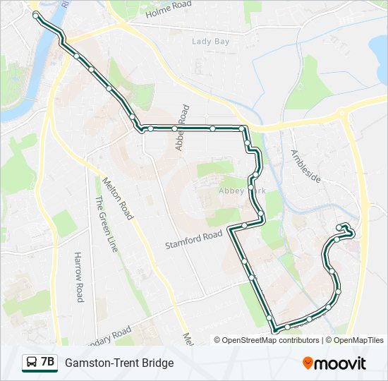 7B Bus Line Map