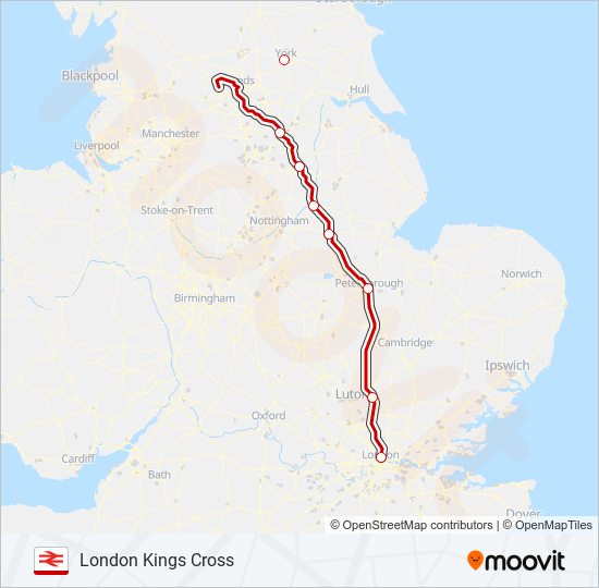 london north eastern railway Route Schedules Stops Maps