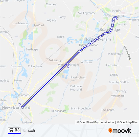 B3 Bus Line Map