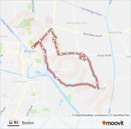B2 Bus Line Map