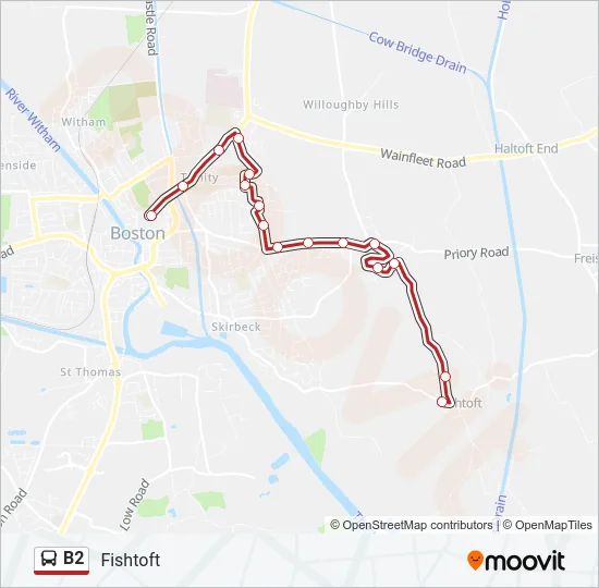 B2 Bus Line Map