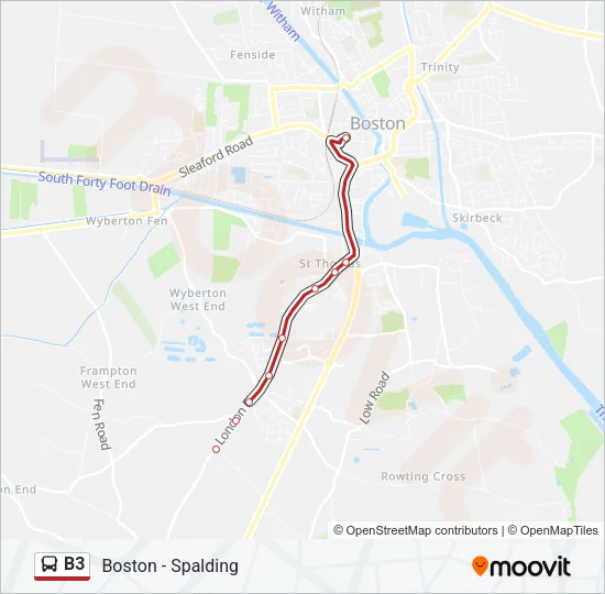 B3 Bus Line Map