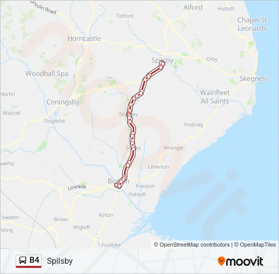 B4 Bus Line Map