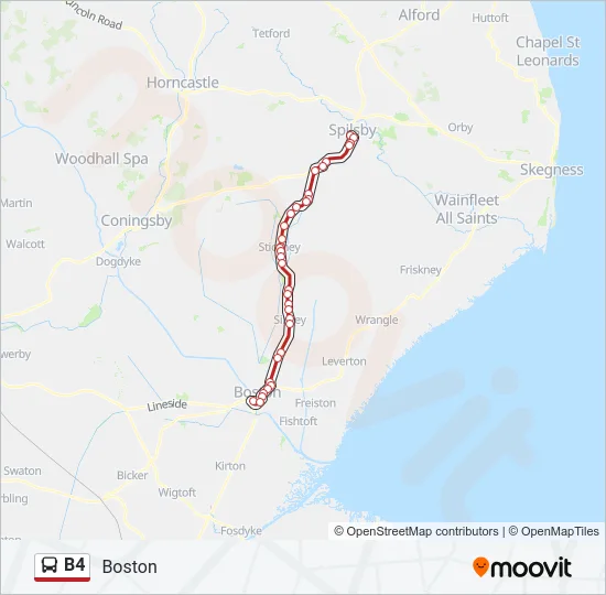 B4 Bus Line Map