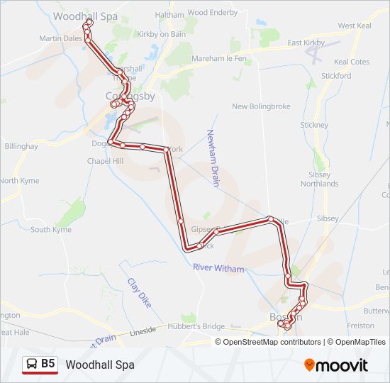 B5 Bus Line Map