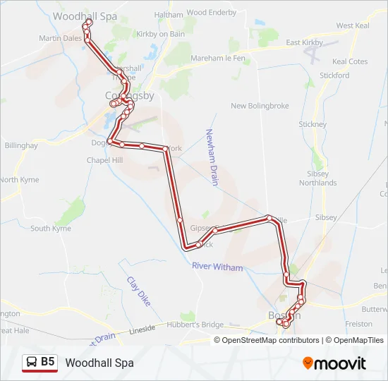 B5 Bus Line Map