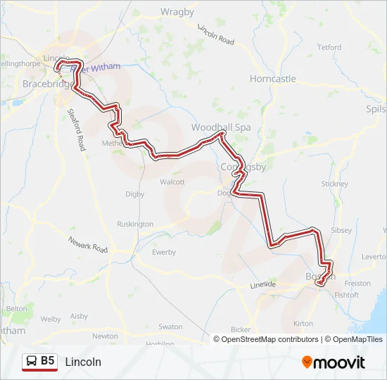 B5 Bus Line Map