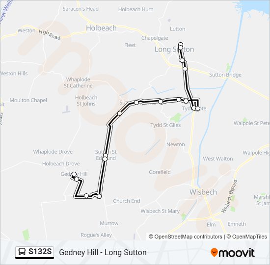 S132S Bus Line Map