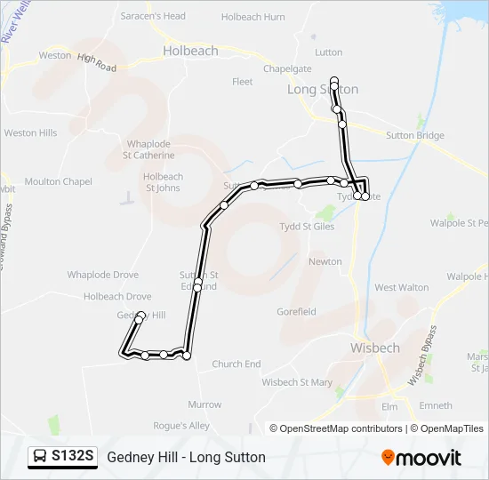 S132S Bus Line Map